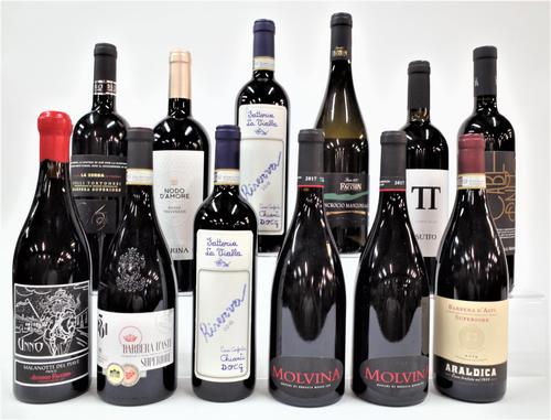 11 BOTTLES ITALIAN RED AND 1 WHITE WINE