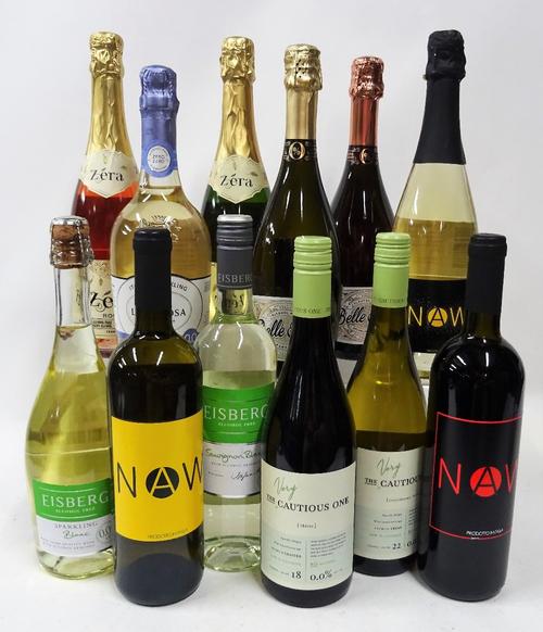 Alcohol Free Sparkling, White and Red Wine