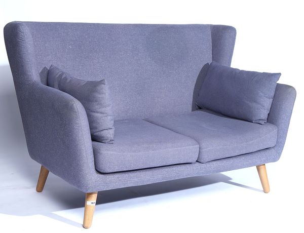 A MODERN RETRO DESIGN WINGBACK SOFA