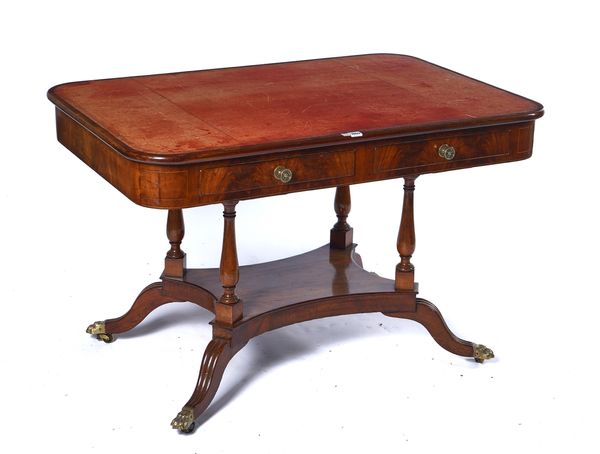 A REGENCY MAHOGANY WRITING TABLE