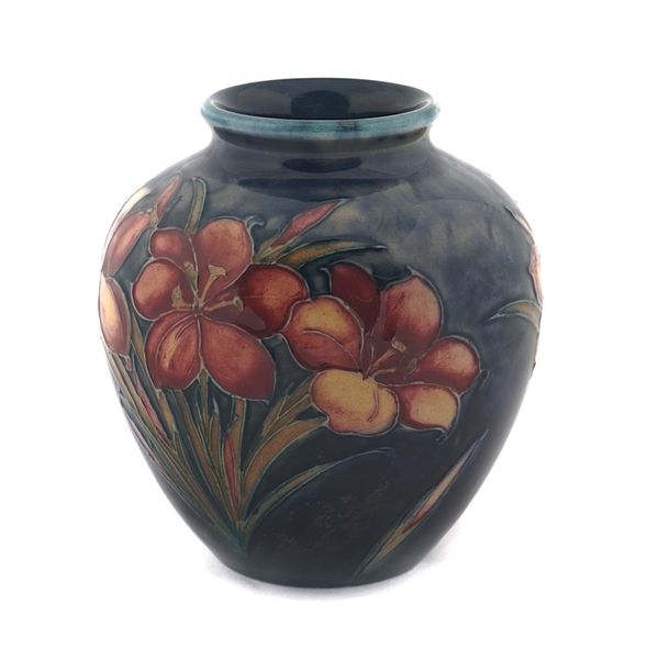 A SMALL MOORCOFT OVOID VASE