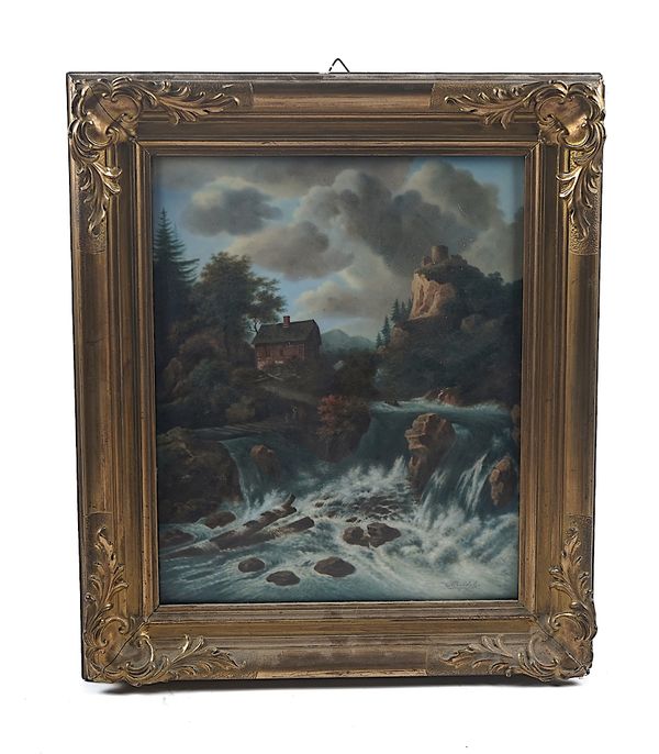 A FRAUREUTH PORCELAIN RECTANGULAR PLAQUE