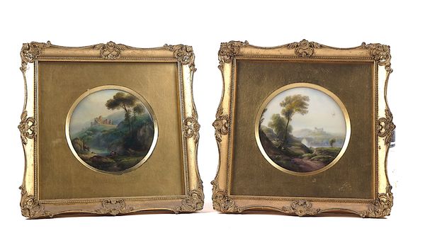 TWO ROYAL WORCESTER CIRCULAR PLAQUES BY HARRY DAVIS (2)