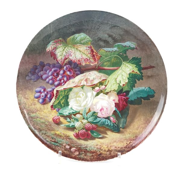 A COPELAND PORCELAIN  PLATE BY C.F.HÜRTEN