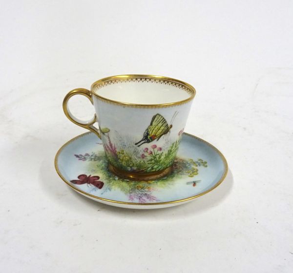 A COPELAND BONE CHINA COFFEE CUP AND SAUCER BY C.F.HÜRTEN (2)