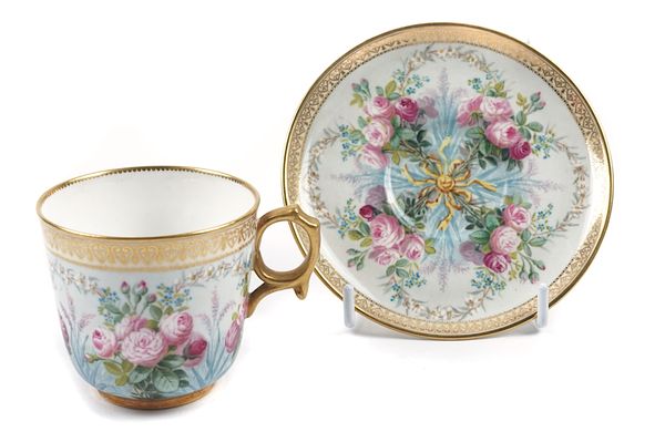 A COPELAND BONE CHINA COFFEE CUP AND SAUCER BY C.F.HÜRTEN (2)