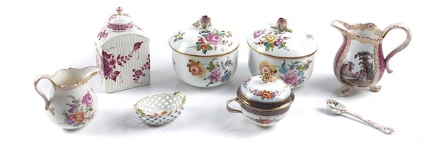 A GROUP OF MEISSEN PORCELAINS