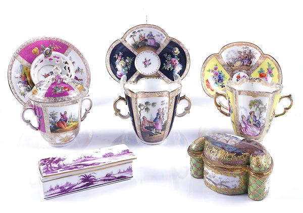 A GROUP OF GERMAN PORCELAINS