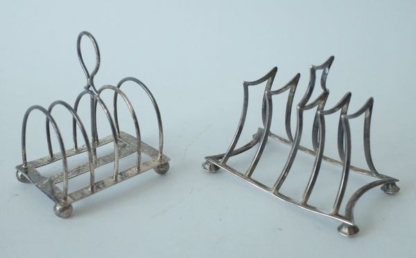 TWO SILVER TOASTRACKS (2)