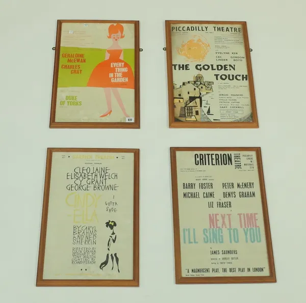 SIR MICHAEL CODRON: A GROUP OF THEATRE POSTERS FOR SIR MICHAEL CODRON PRODUCTIONS (14)