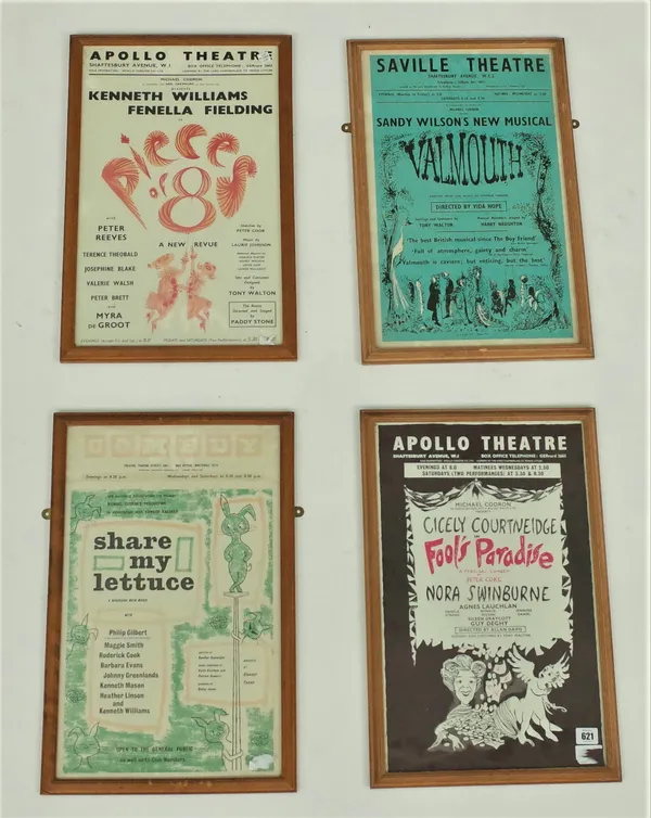 SIR MICHAEL CODRON: A GROUP OF THEATRE POSTERS FOR SIR MICHAEL CODRON PRODUCTIONS (10)