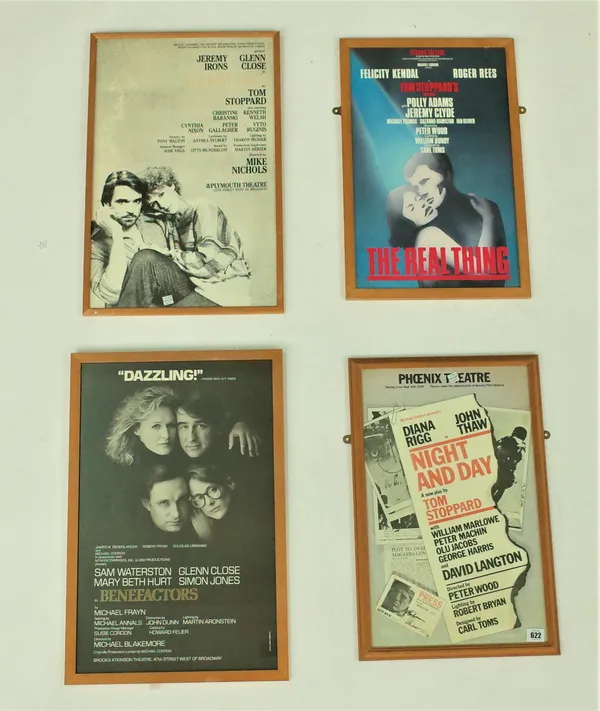 SIR TOM STOPPARD / SIR CHRISTOPHER HAMPTON / BROADWAY: A GROUP OF WEST END AND BROADWAY THEATRE POSTERS (15)