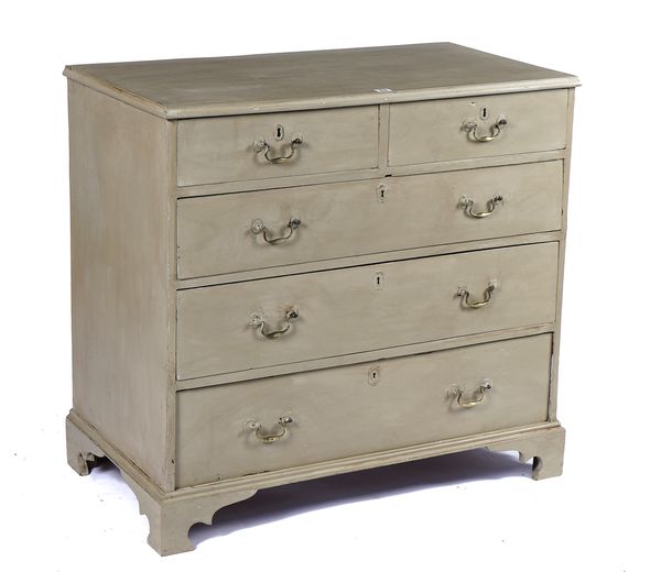 A 19TH CENTURY LATER PAINTED CHEST