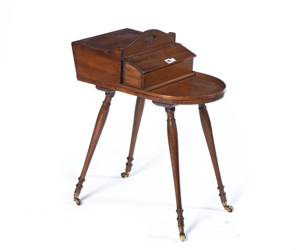 GILLOWS; A LATE 19TH CENTURY MAHOGANY CUTLERY TABLE / STAND