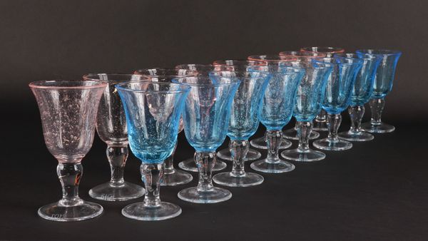 SIXTEEN BIOT WINE GLASSES (16)