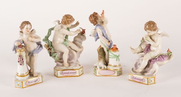 FOUR MEISSEN `DEVISENKINDER' PUTTI (4)