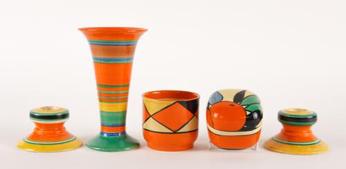 A GROUP OF CLARICE CLIFF WARES