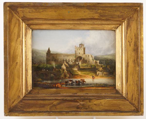 A FLIGHT, BARR AND BARR WORCESTER RECTANGULAR PORCELAIN PLAQUE