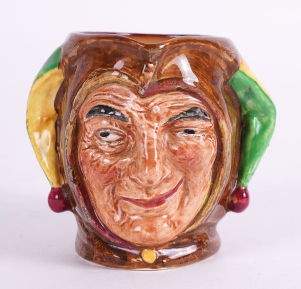 `THE JESTER' A ROYAL DOULTON SMALL SIZE CHARACTER JUG MADE FOR BENTALLS