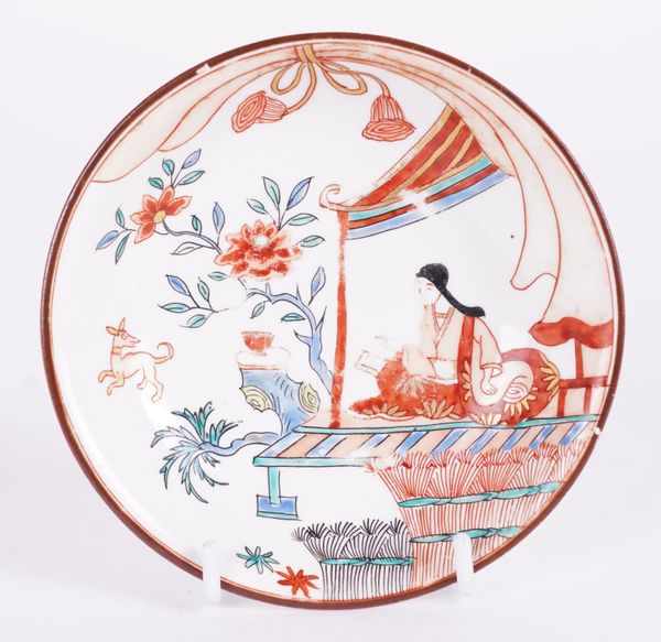 A MEISSEN PORCELAIN SAUCER