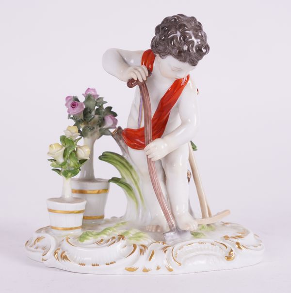 A MEISSEN FIGURE GROUP EMBLEMATIC OF EARTH