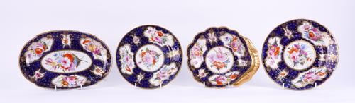 AN ENGLISH PORCELAIN PART DESSERT SERVICE
