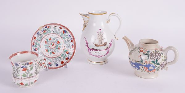 A SMALL GROUP OF ENGLISH AND CONTINENTAL CERAMICS