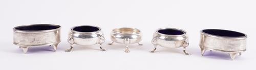 A GROUP OF SILVER SALTS (5)