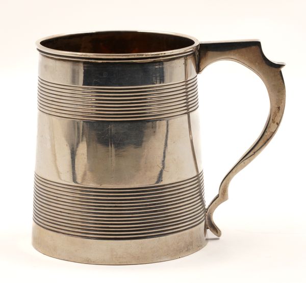 A GEORGE III SILVER MUG