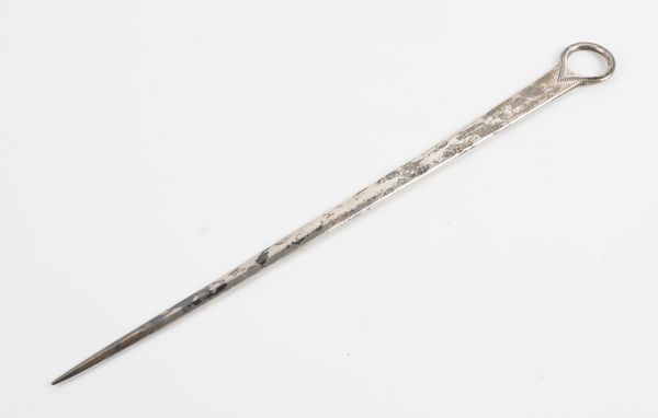 A GEORGE III SILVER SKEWER