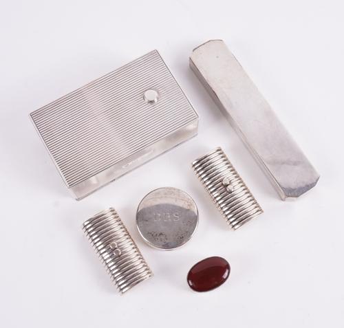 TWO STERLING BOXES AND FOUR FURTHER ITEMS (6)