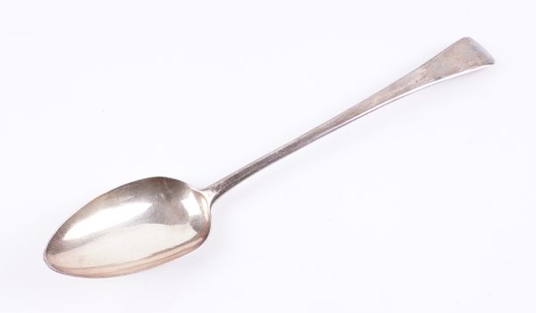 A GEORGE III OLD ENGLISH PATTERN BASTING SPOON