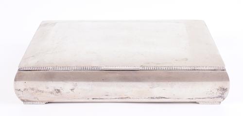 A DANISH RECTANGULAR CIGAR BOX