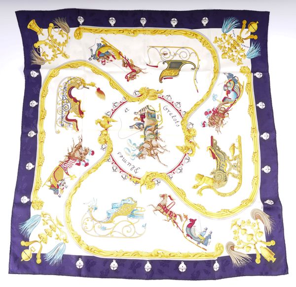 HERMES: TWO SILK SCARVES (2)