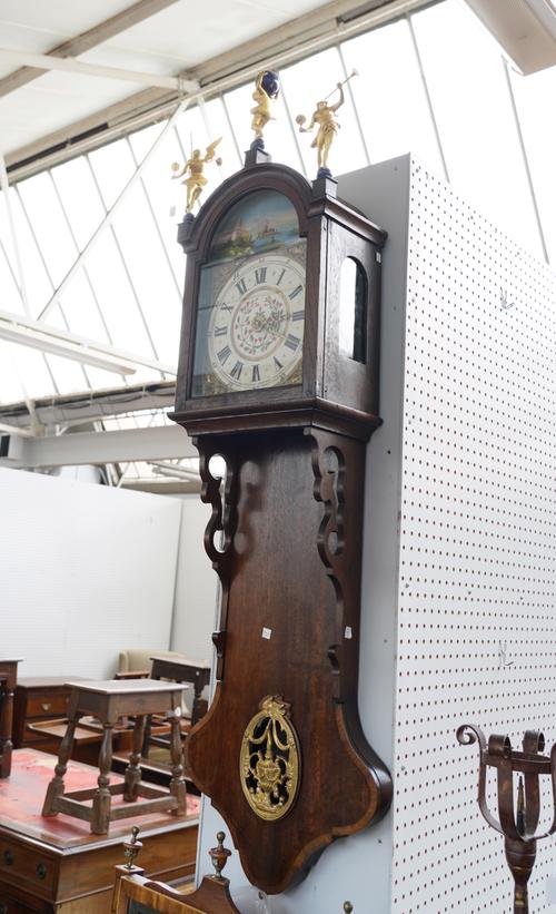 AN OAK DUTCH FRISIAN STAARTKLOK (WALL CLOCK)