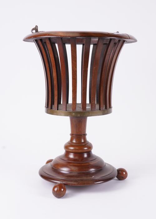 A 19TH CENTURY DUTCH MAHOGANY TEA BUCKET OR  JARDINIERE