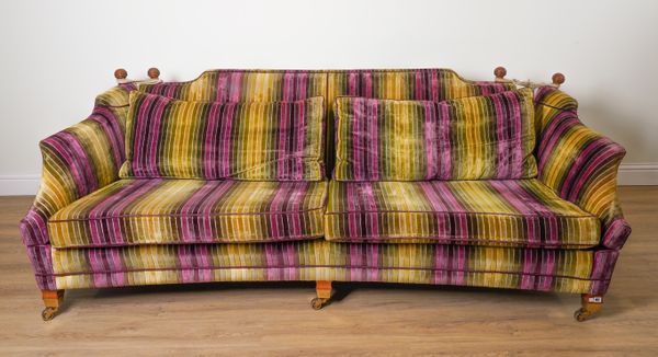 DURESTA; A TRAFALGAR SOFA IN STRIPED UPHOLSTERY