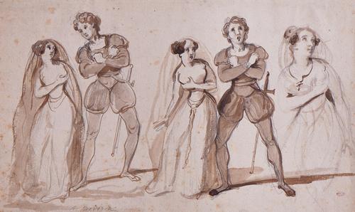 ATTRIBUTED TO ACHILLE DEVERIA (FRENCH, 1800-1857)
