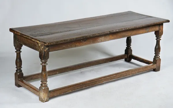 An oak refectory table