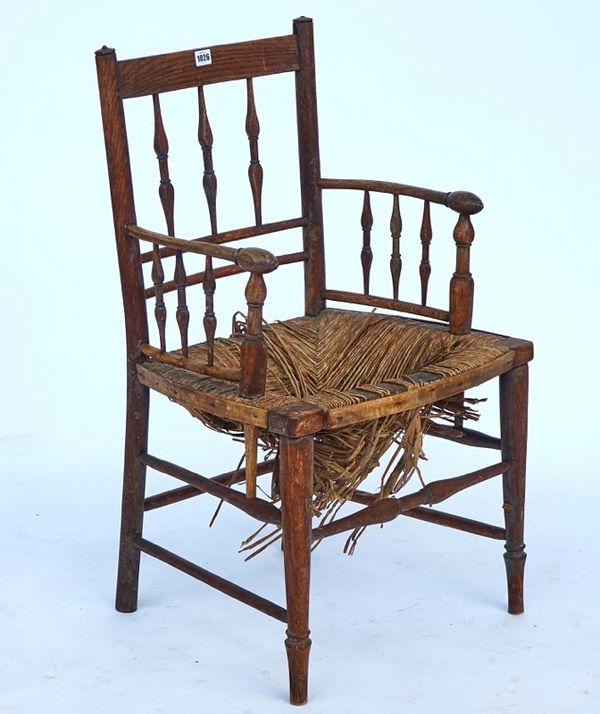 A William Morris style oak framed ‘Sussex’ armchair