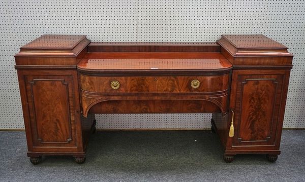 A REGENCY MAHOGANY SIDEBOARD