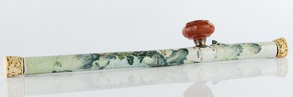 A rare Chinese famille-rose opium pipe