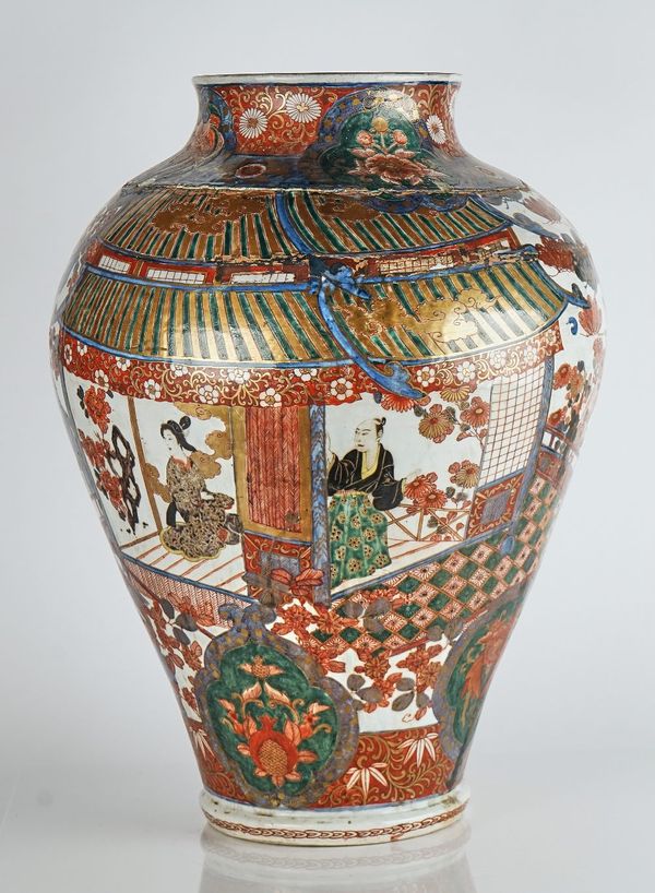 A large Japanese Imari vase