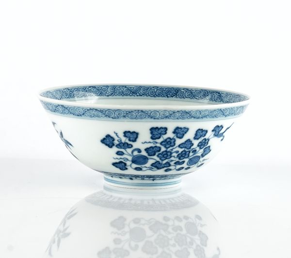 A Chinese blue and white bowl