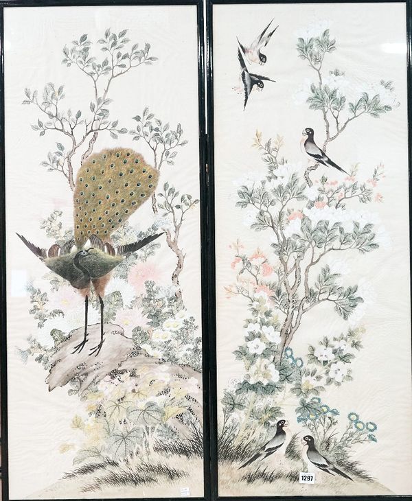 A pair of Chinese paintings