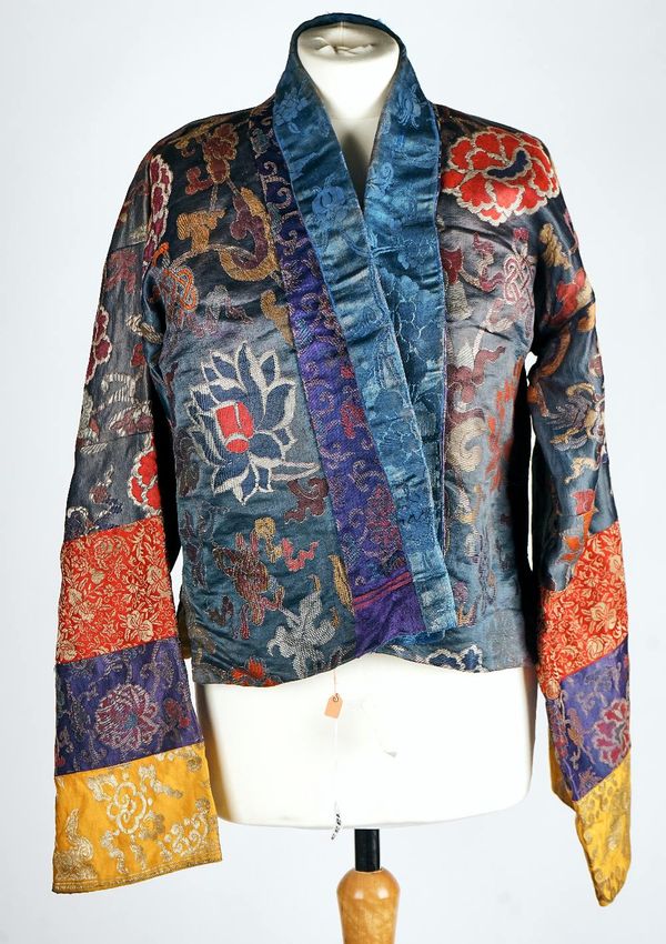 A Chinese embroidered silk jacket