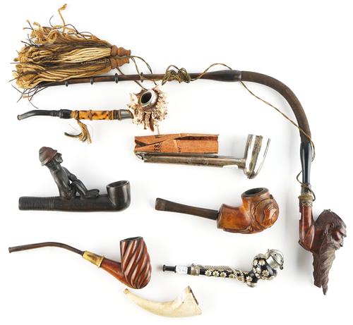 EIGHT VARIOUS PIPES (8)