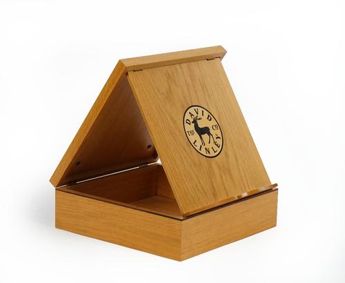 A David Linley Co.; an oak, burr walnut and marquetry inlaid book box