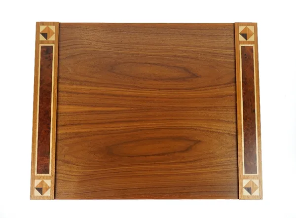 LINLEY; A wooden and marquetry inlaid desk blotter