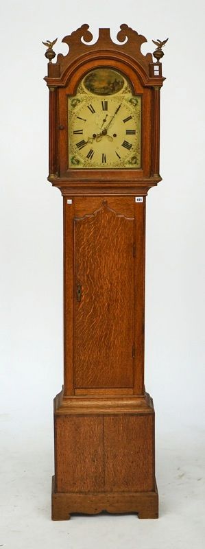 A George III oak longcase clock